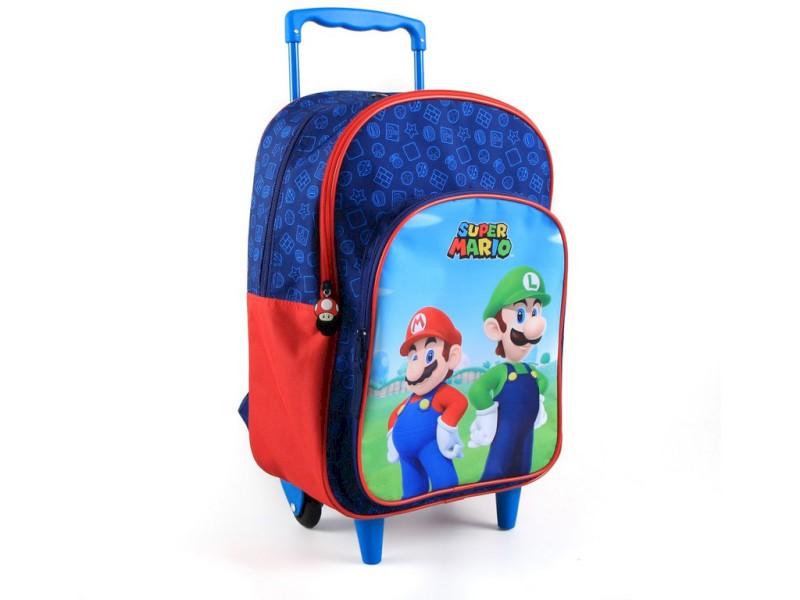 12065 - Školní batoh na kolečkách SUPER MARIO