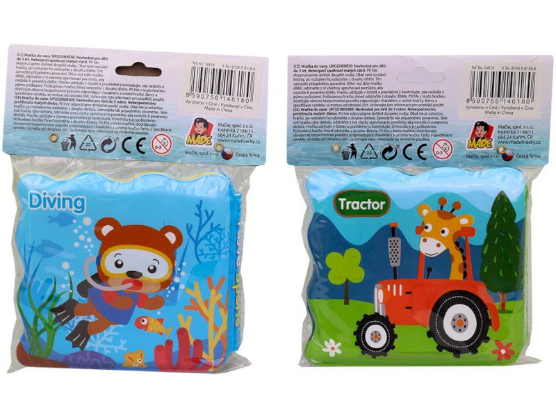 14618 - Knížka do vody, 14 x 12 x 2,5 cm