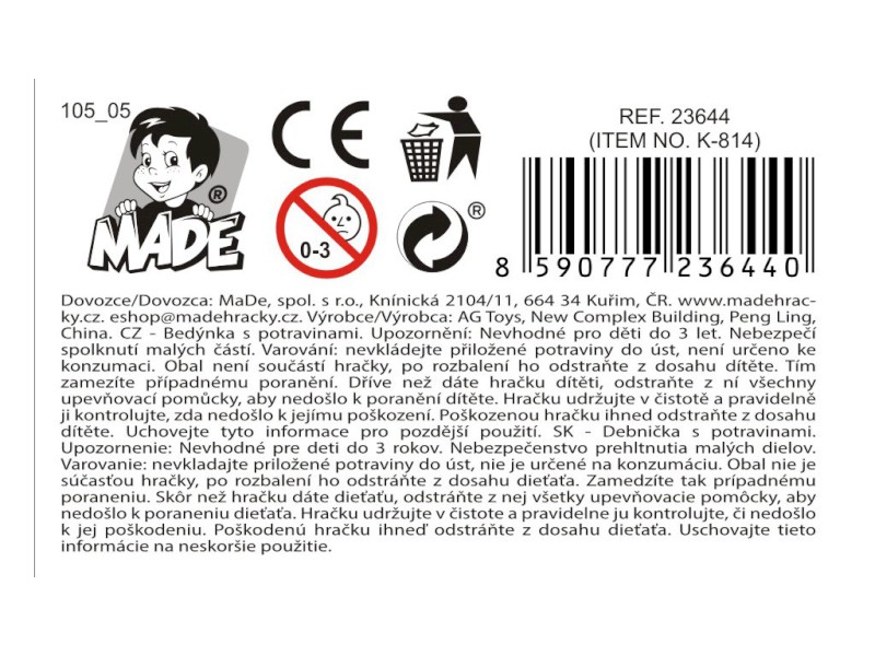 Bedýnka s potravinami