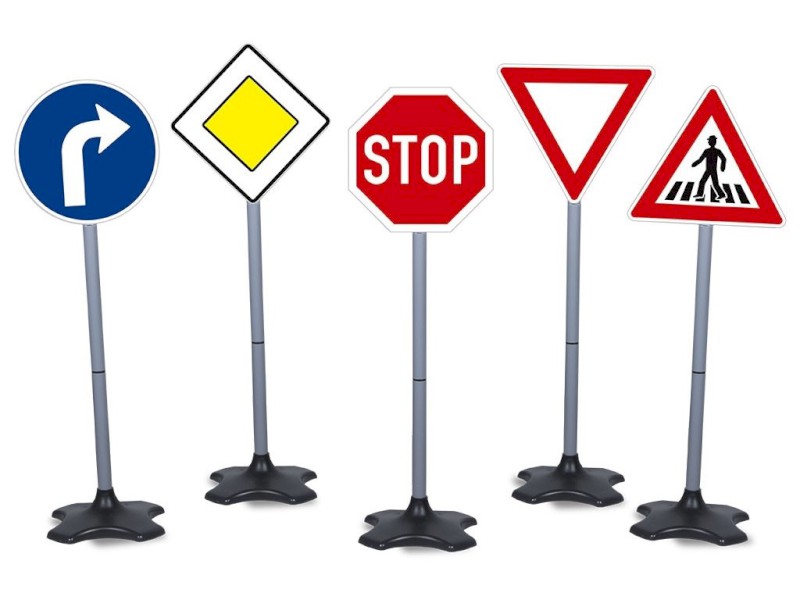 94313 - Dopravní značky 5 ks, 81x21x26cm