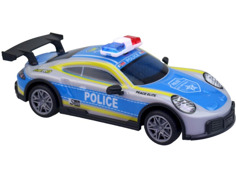 Auto policie na dálkové ovládání, se světlem, na baterie, 20 cm