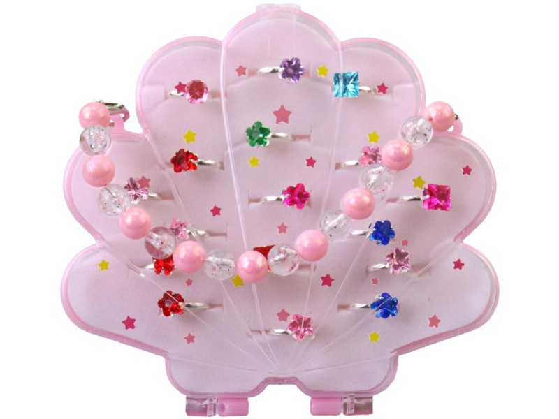 Prstýnky sada, 12 ks v display boxu, 14 x 1 x 13,5cm