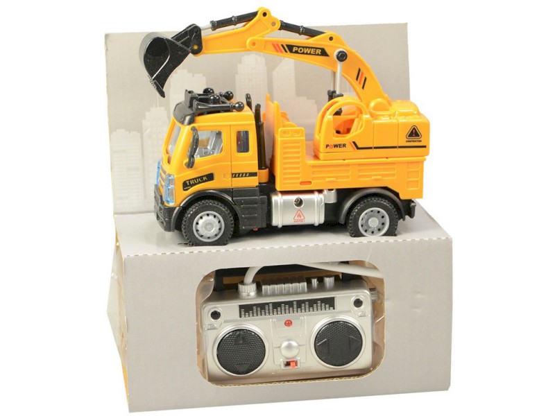 08445 - Bagr na dálkové ovládání, 4 kanál, 13,5 x 6 x 19,5 cm