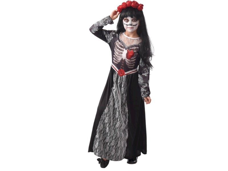 09336 - Šaty na karneval - smrt, 110 - 120 cm