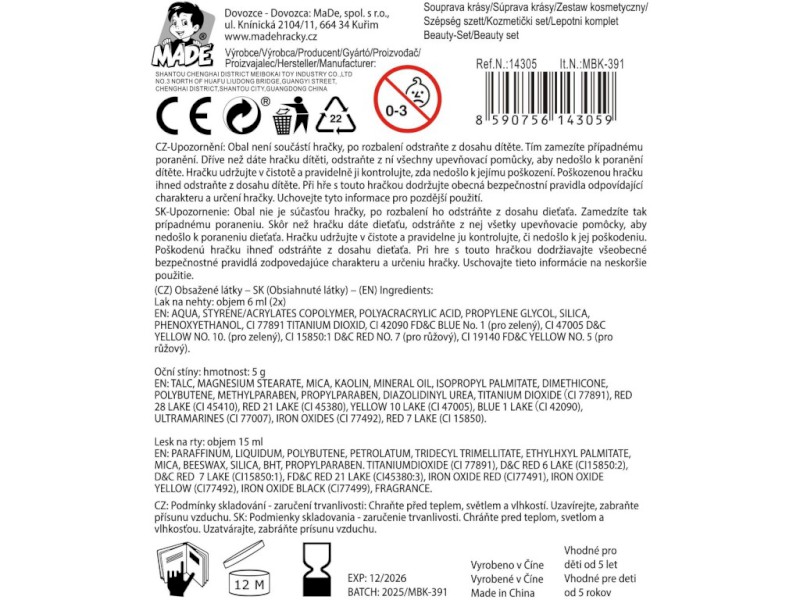 14305 - Kosmetické a nehtové studio, 26 x 27 x 5 cm