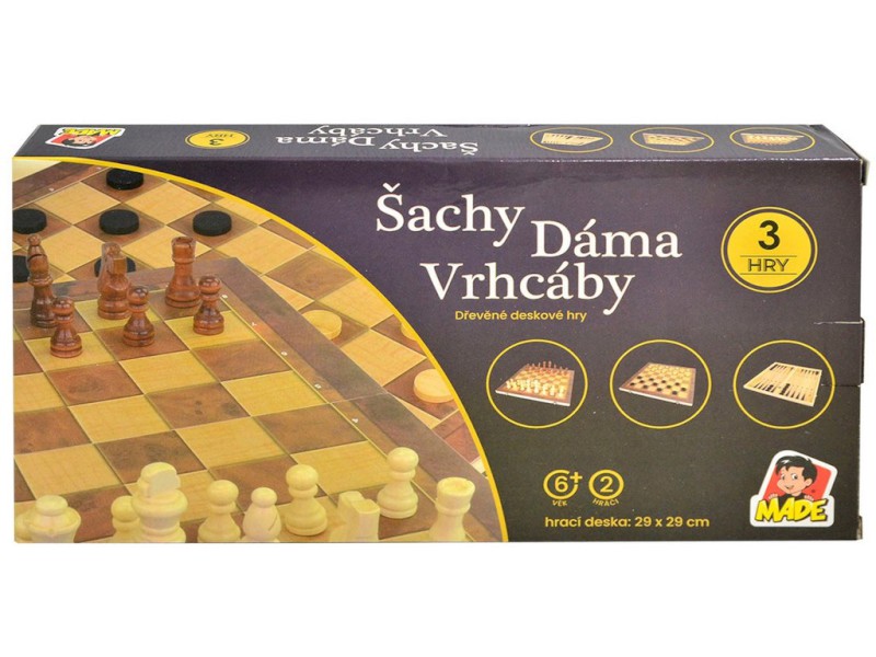 03963 - MaDe Šachy 29 x 29 cm