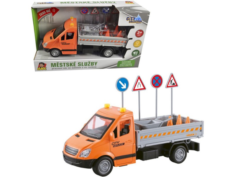 12409 - Auto dopravního značení na setrvačník, 24 cm